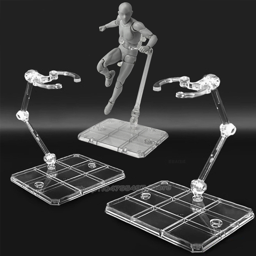 Action Figure Stand - Acrylic Action Figure Stand Clear Assembly