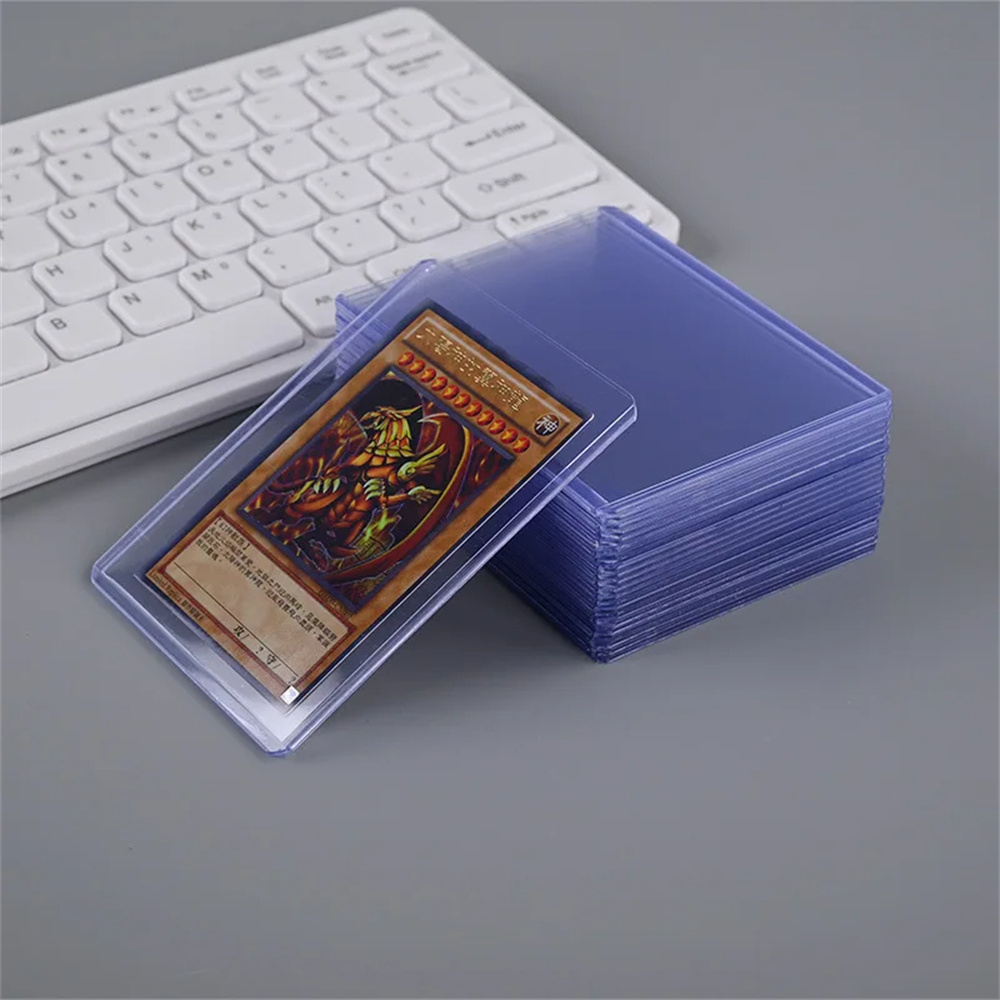 Card Top Loader - 25Pcs PVC Hard Plastic Card Sleeve